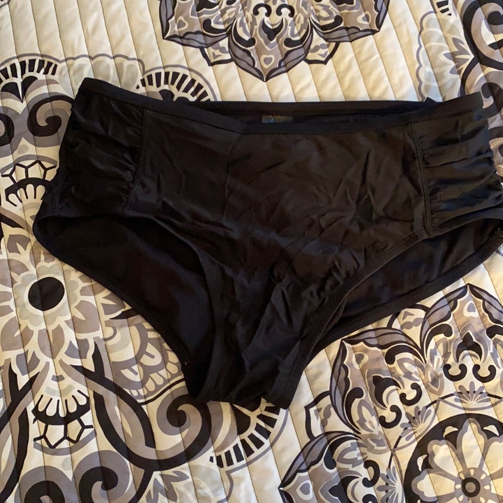 High waisted bathing suit bottoms